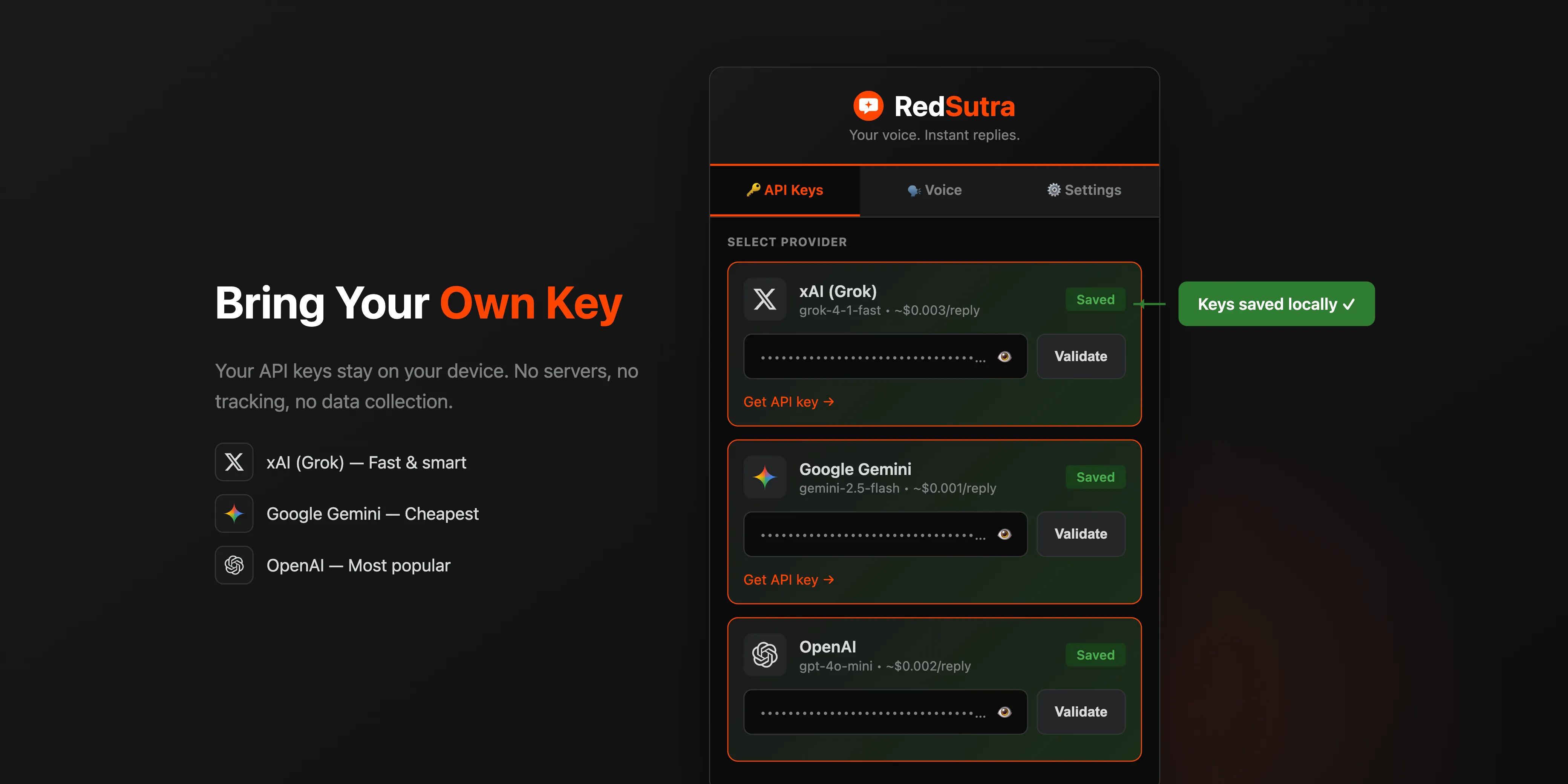 RedSutra reply output